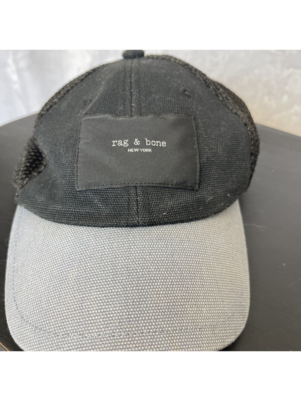 Rag And Bone New York Canvas Mesh Adjustable Hat Youth